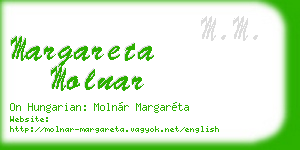 margareta molnar business card